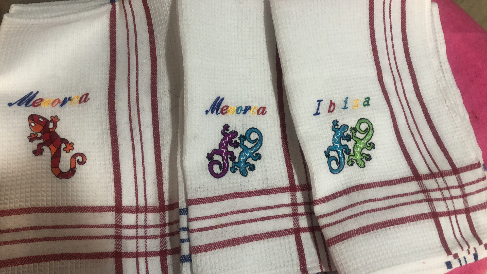 Embroidered Cotton Kitchen Towel