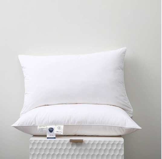 Class A 90% White Goose Down Pillow with Antibacterial Fiber