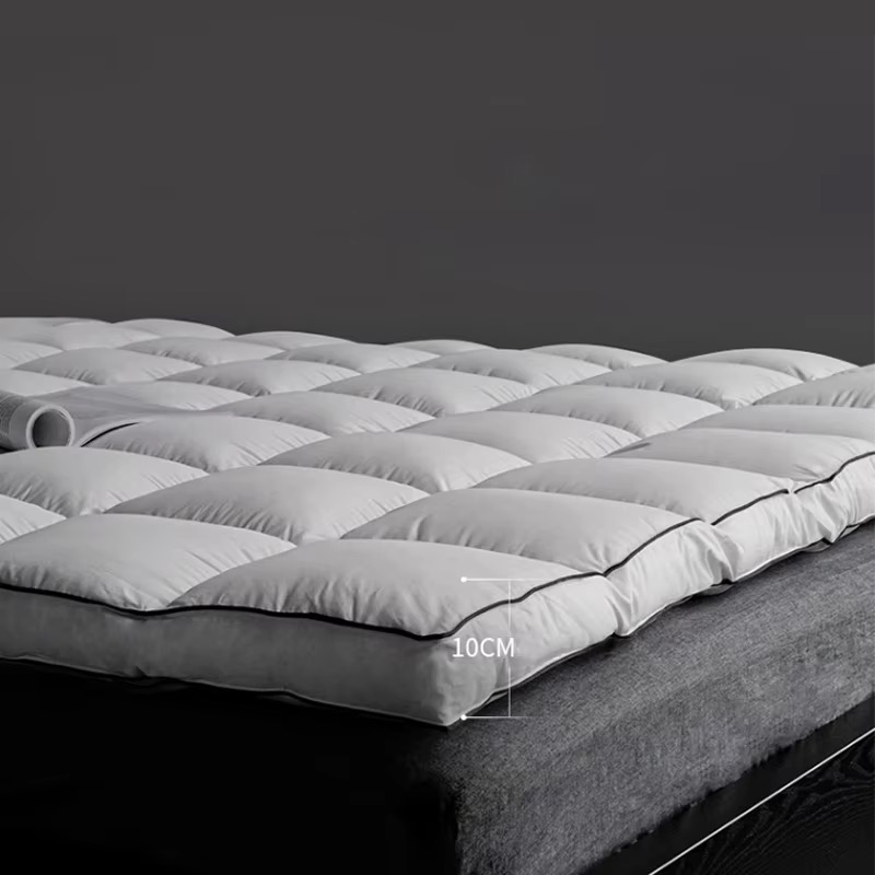 Extra Thick Organic Goose Down Feather Mattress Topper