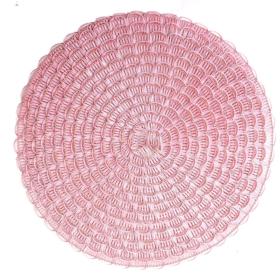 PP Weaving Placemats with Pom Poms