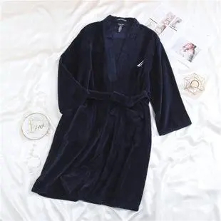 Microfiber Fleece Bathrobe