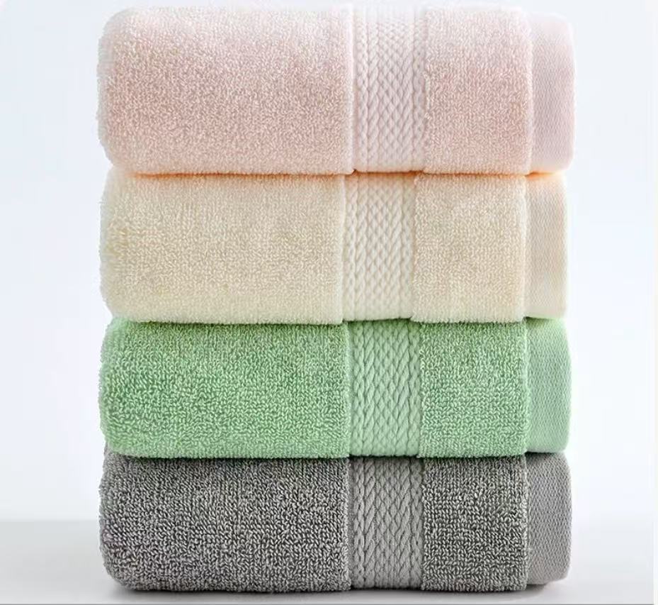 Solid Color 100% Cotton Bath Towel
