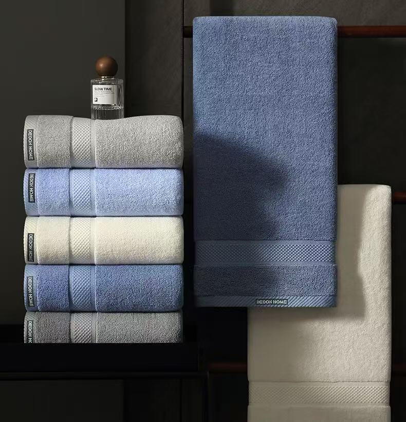 Solid Color 100% Cotton Bath Towel