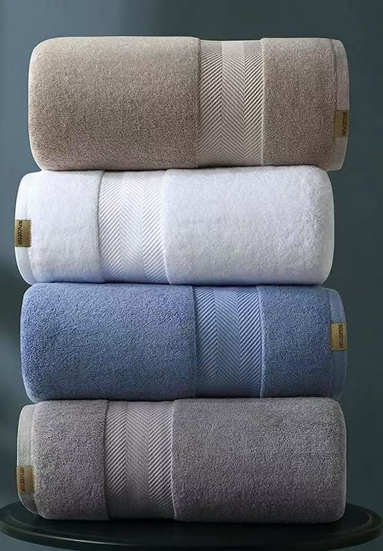 Solid Color 100% Cotton Bath Towel