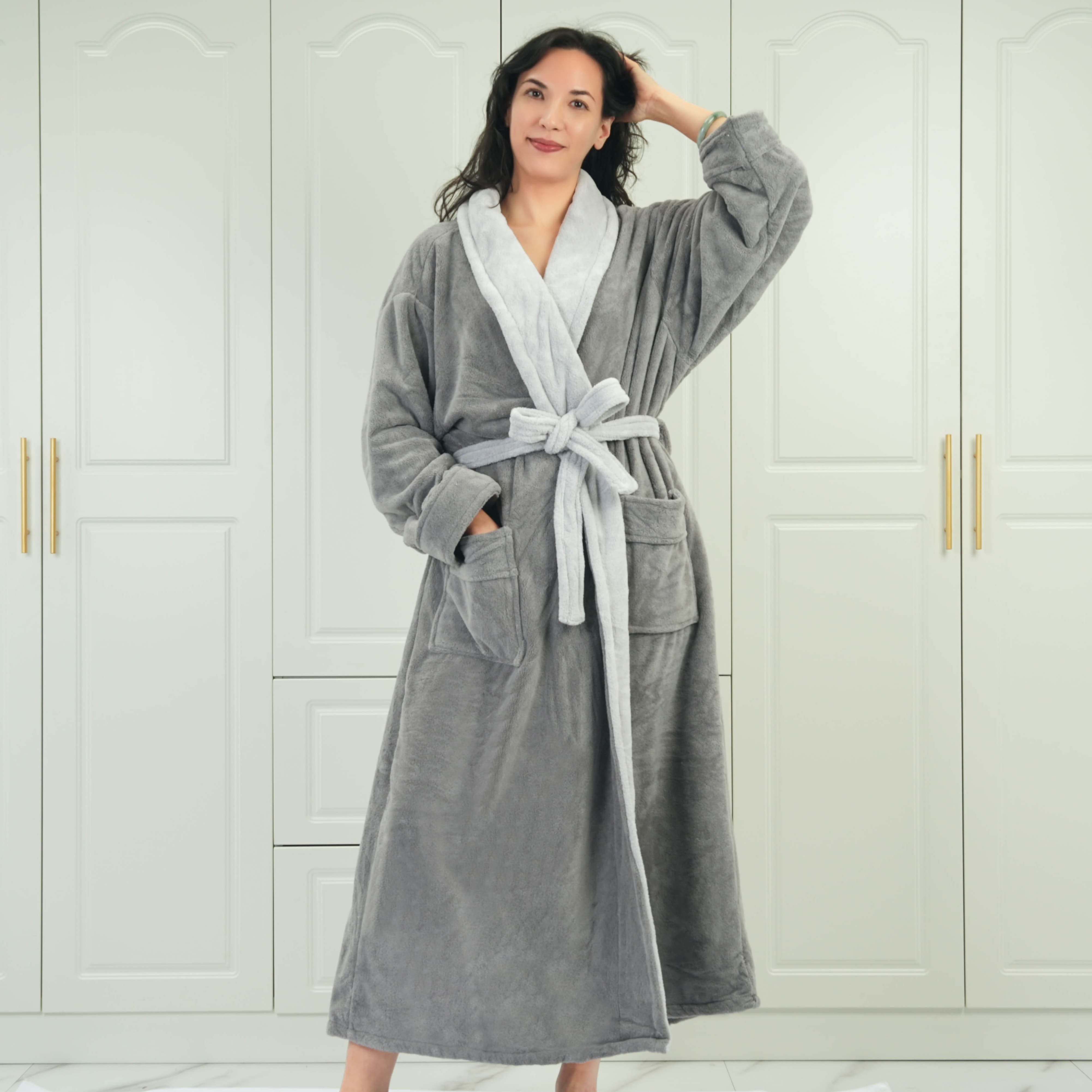 Coral Fleece Bathrobe