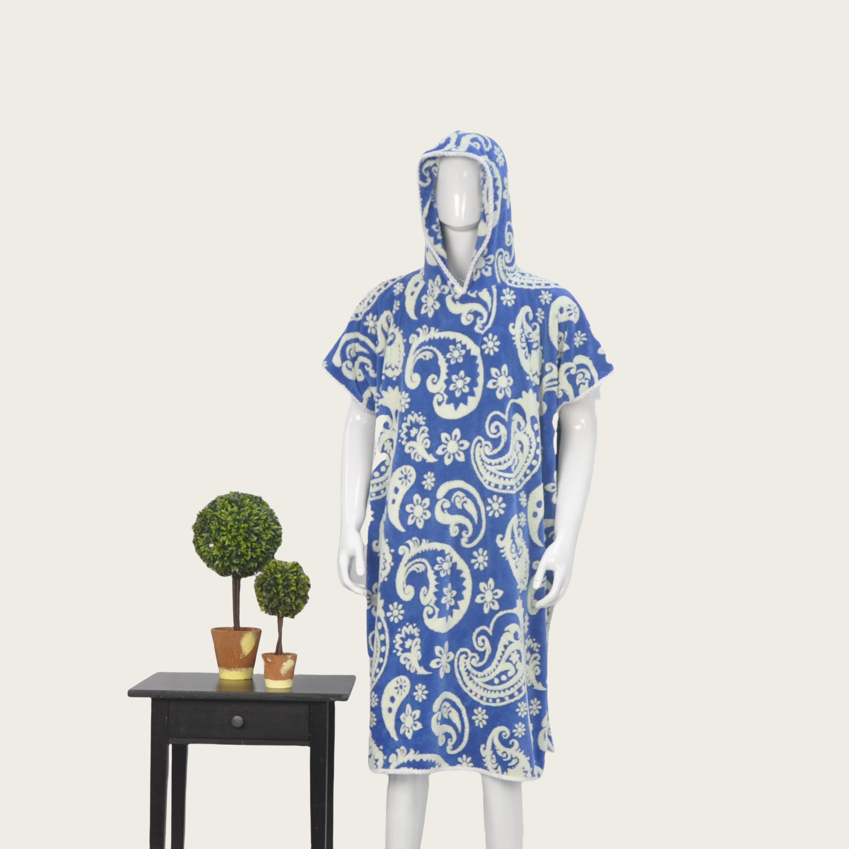 Coral Fleece Jacquard Bathrobe