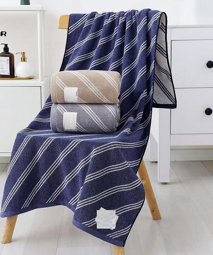 Yarn Dyed Cotton Bath Towel