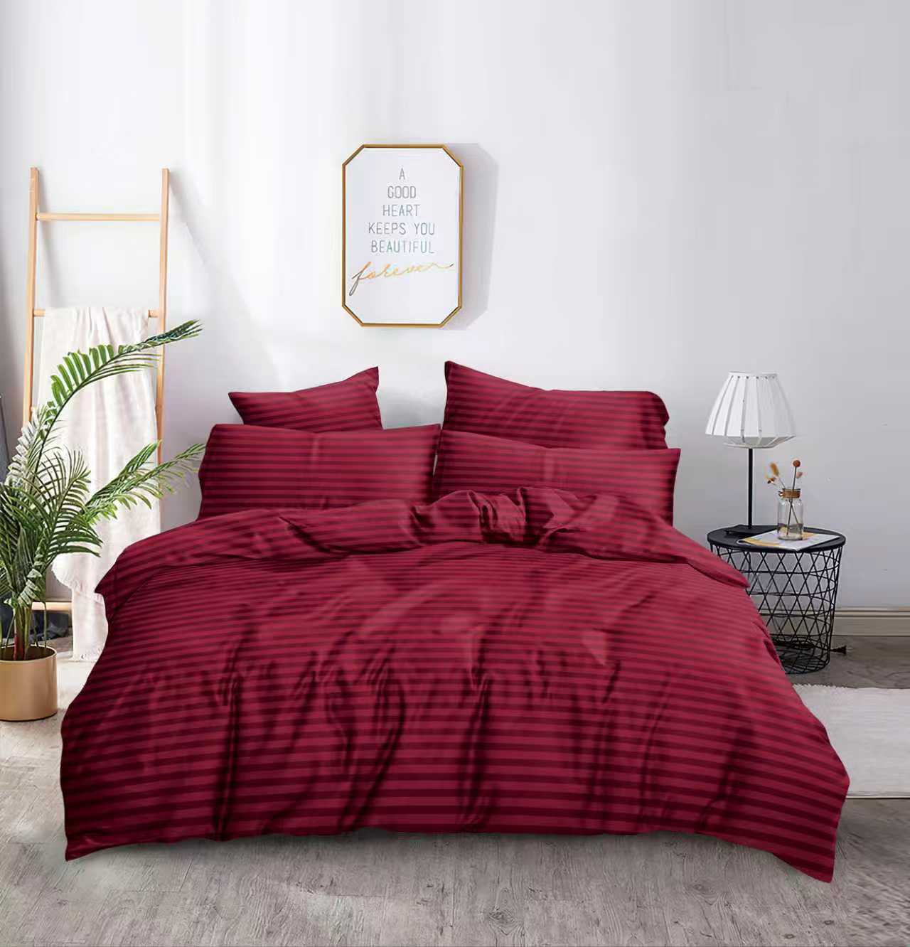 Hotel Striped Bed Sheets