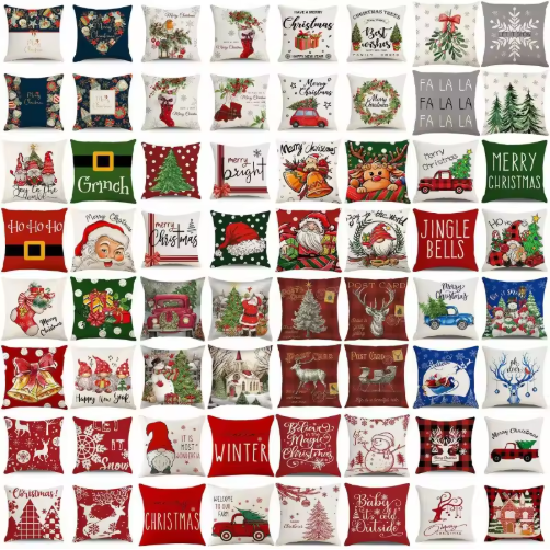 Modern Square Christmas Pillowcase for Sofa Decoration