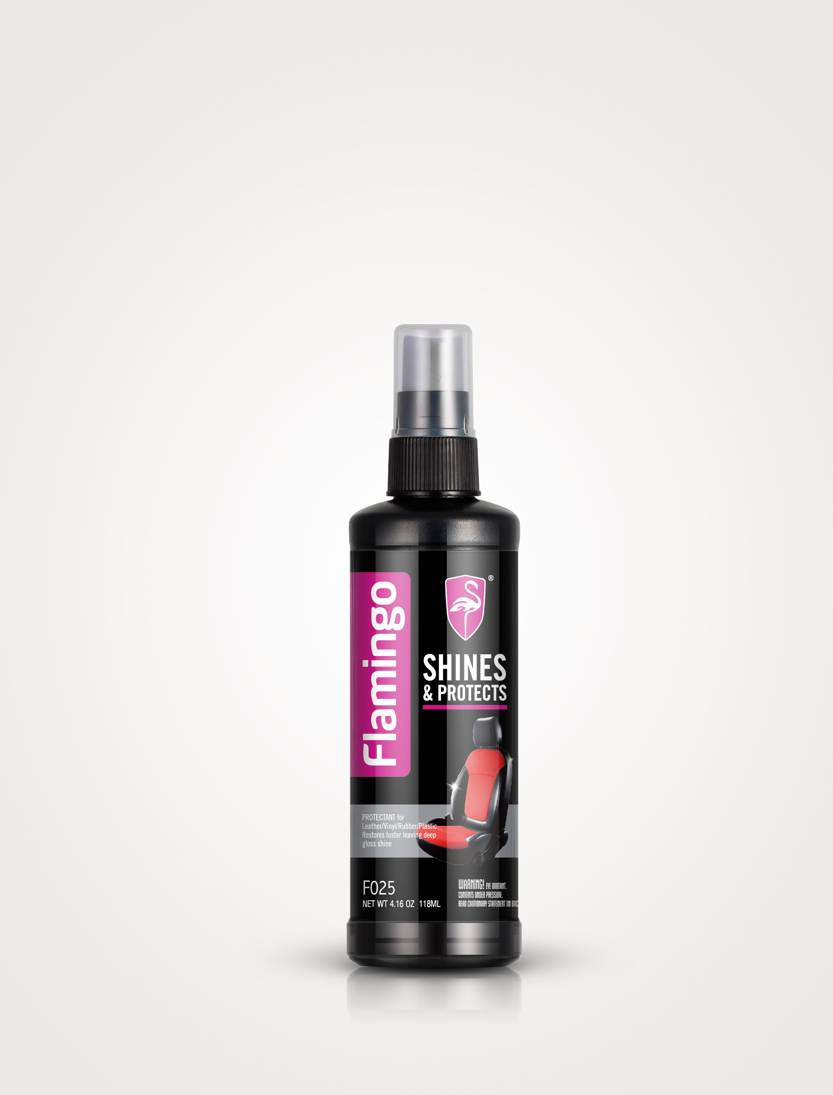 Flamingo Shines & Protects Protectant for Vinyl, Rubber, and Plastic