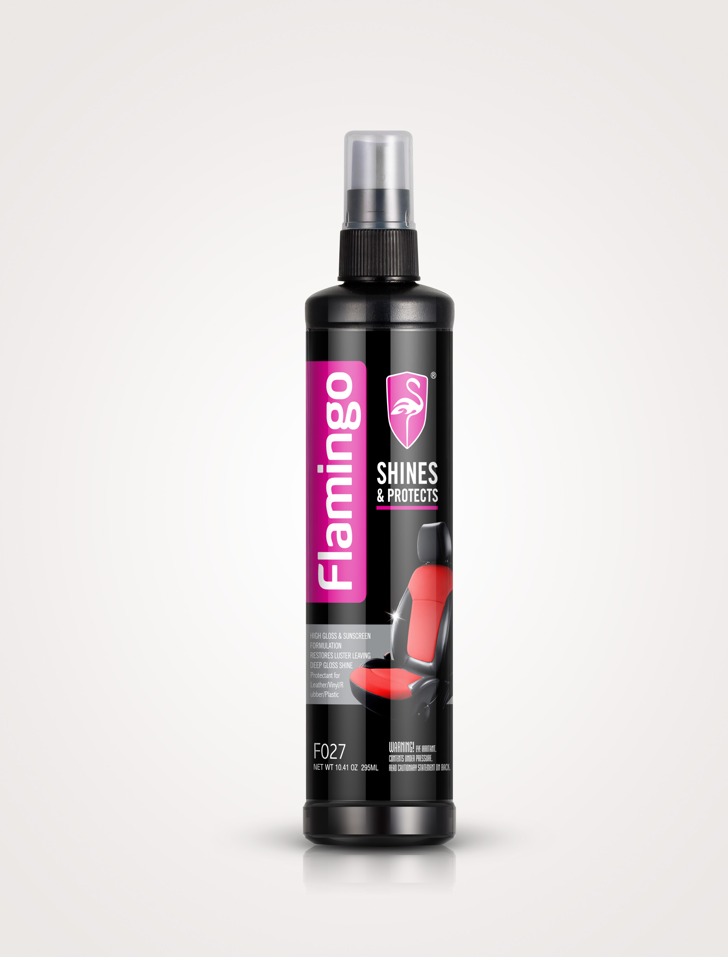 Flamingo Shines & Protects Protectant for Vinyl, Rubber, and Plastic