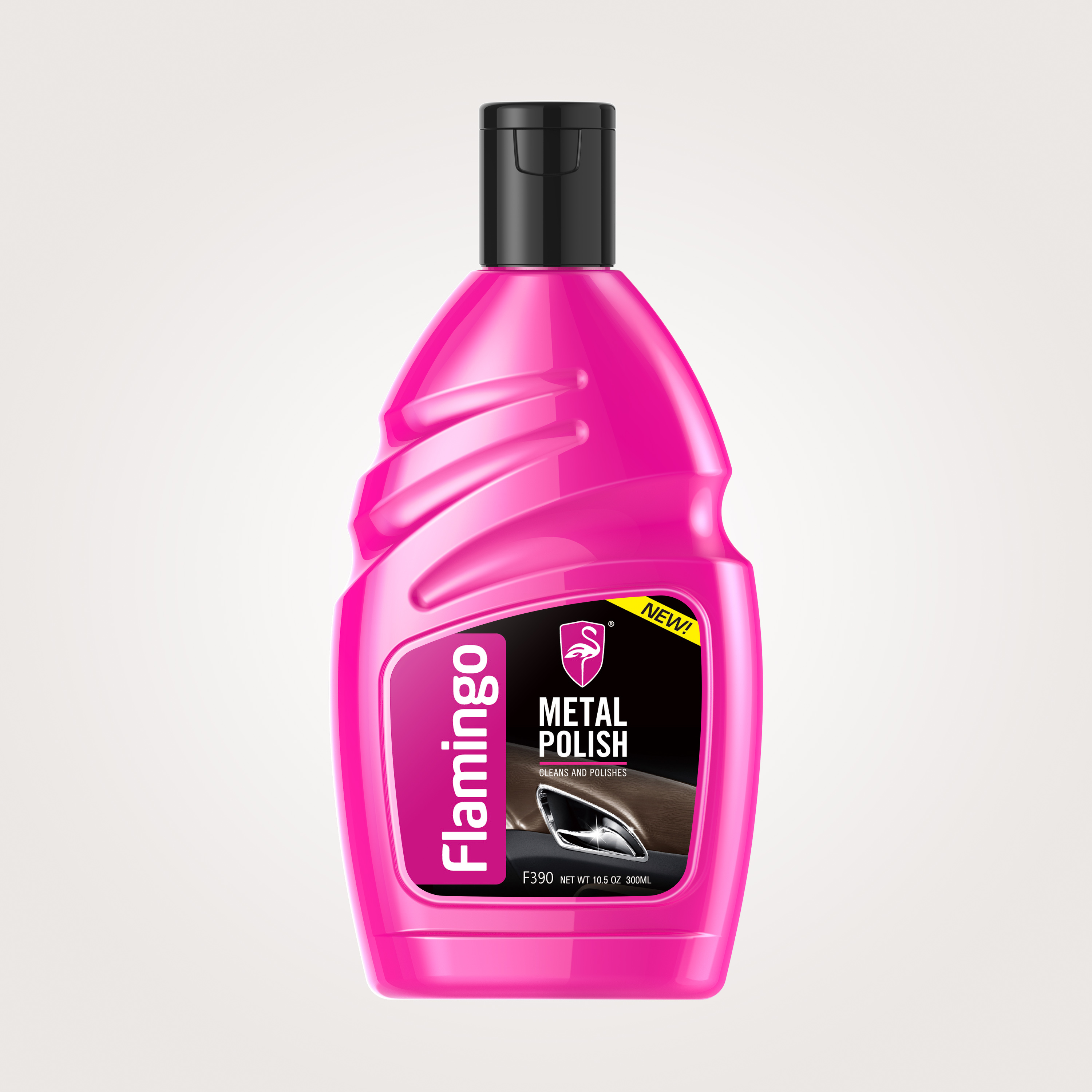 Flamingo Metal Polish for Chrome, Brass, Copper, Nickel, Stainless Steel