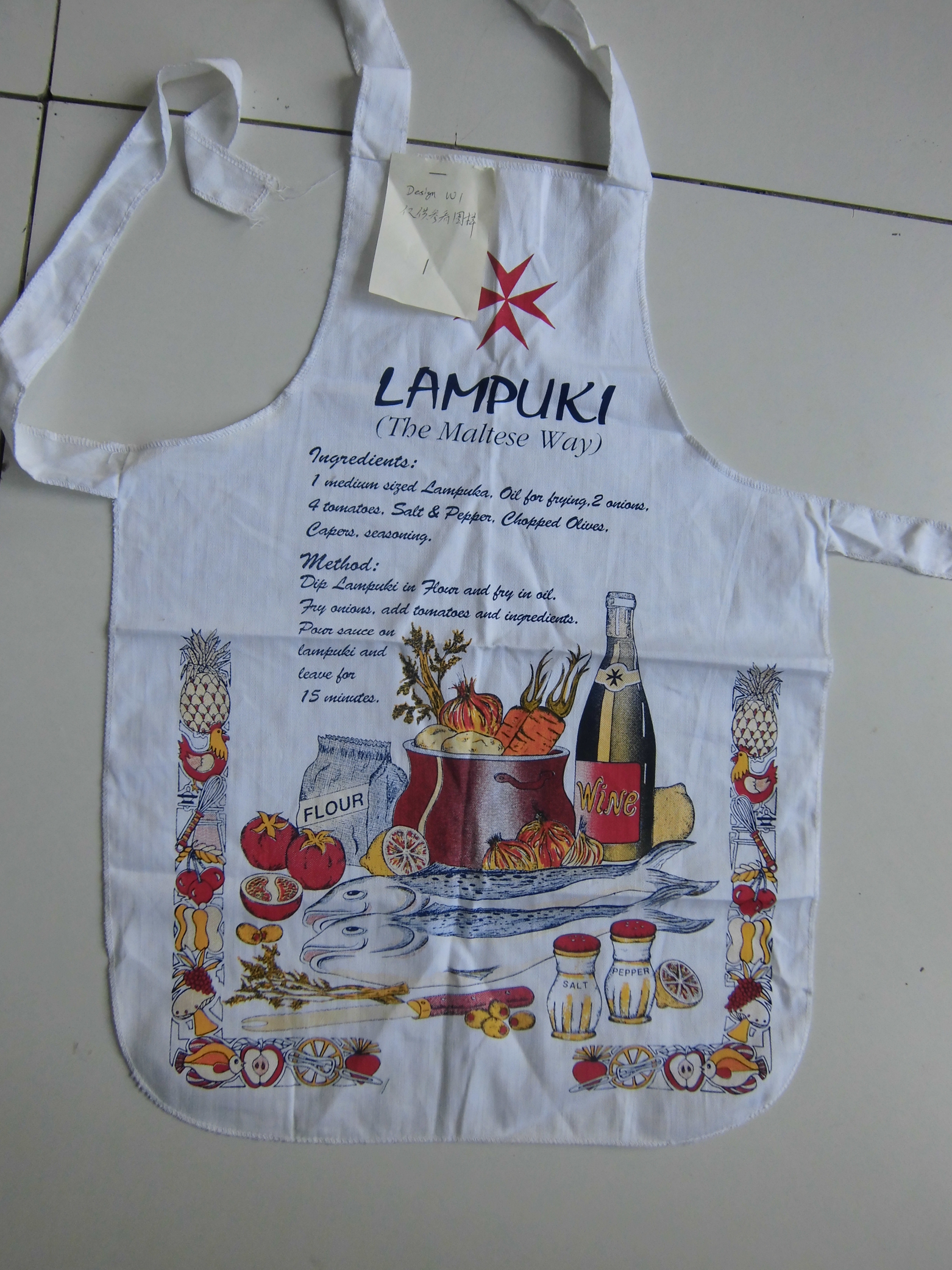 Printed Cotton Apron