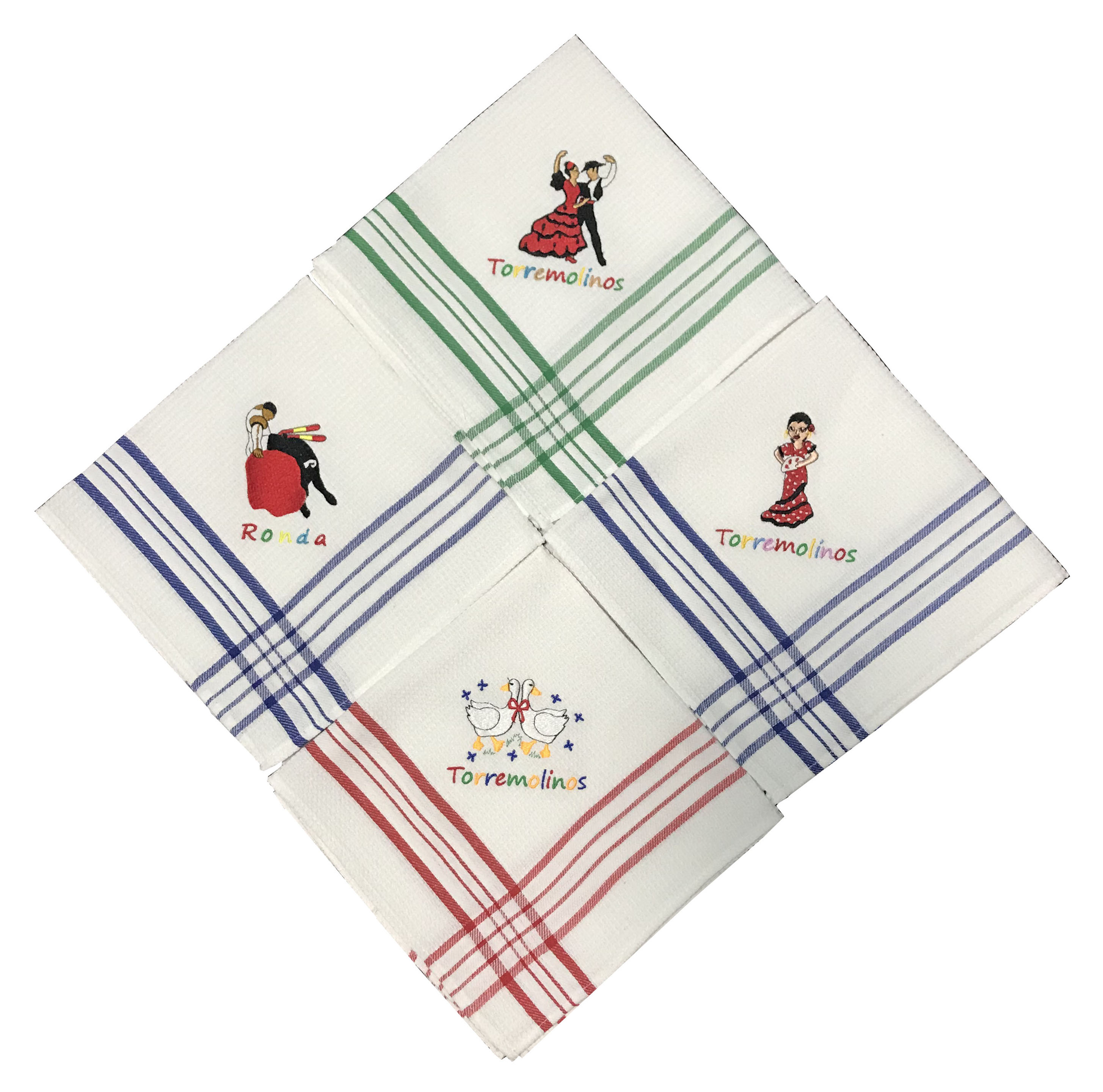 Embroidered Cotton Kitchen Towel