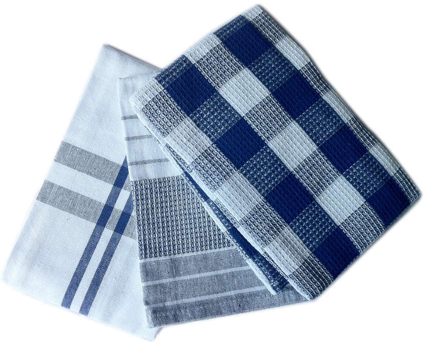 Cotton Kitchen Towels Set - Tea Towels, Dish Cloths
