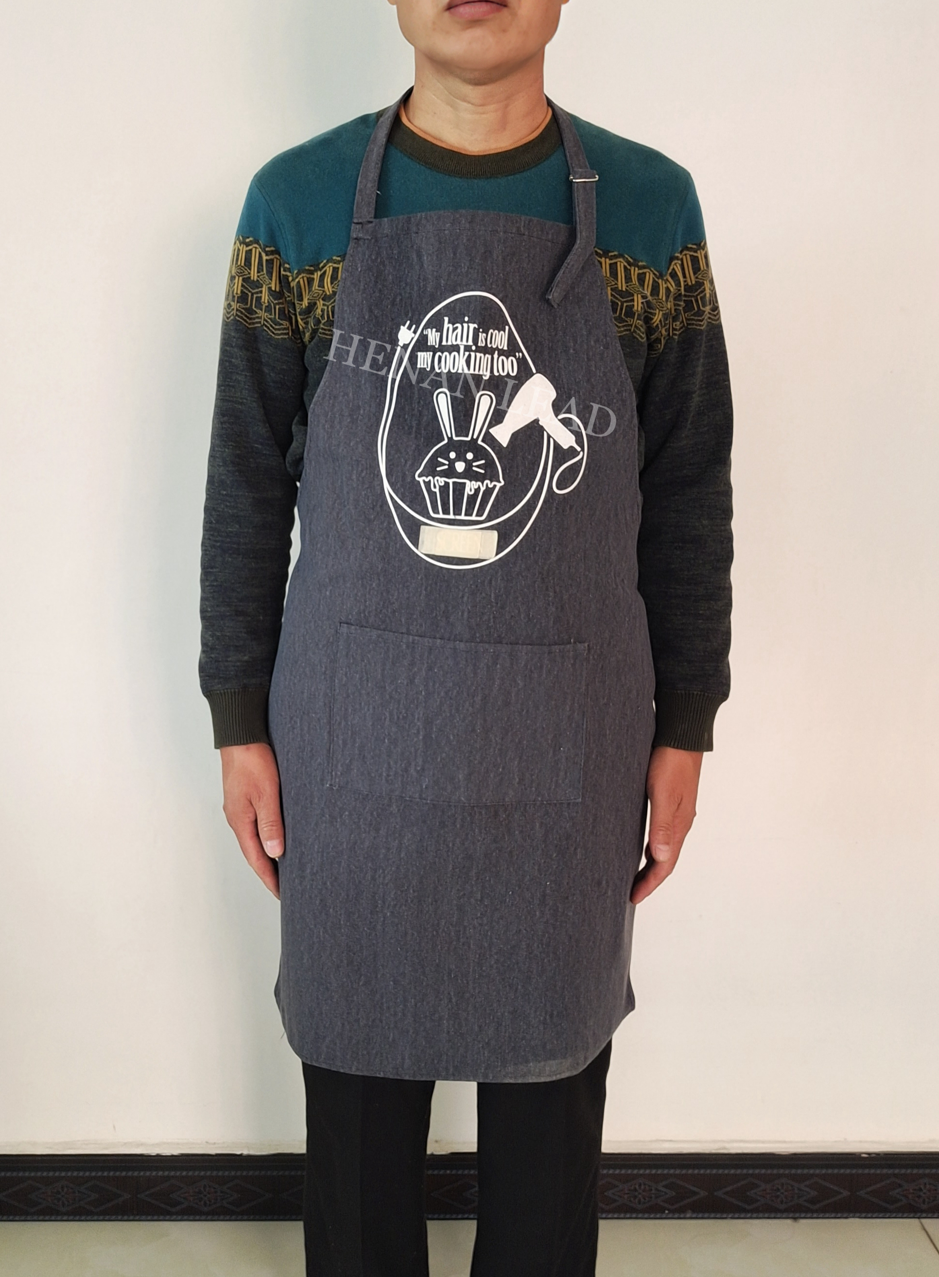12oz Cotton Canvas Bib Apron with Custom Logo Printing