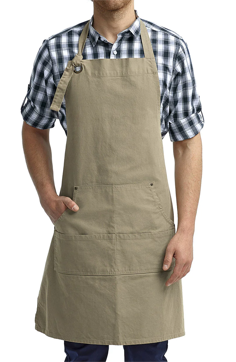 Cotton Crossback Apron for Kitchen, BBQ, and Grilling
