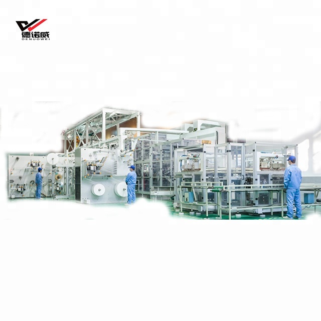 Full Servo T-Shape Baby Diaper Production Line