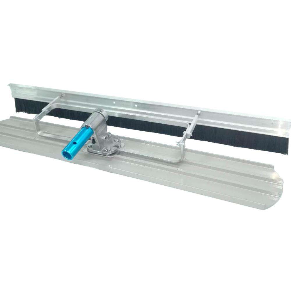 Magnesium Bull Float with Broom Brush for Concrete Finishing
