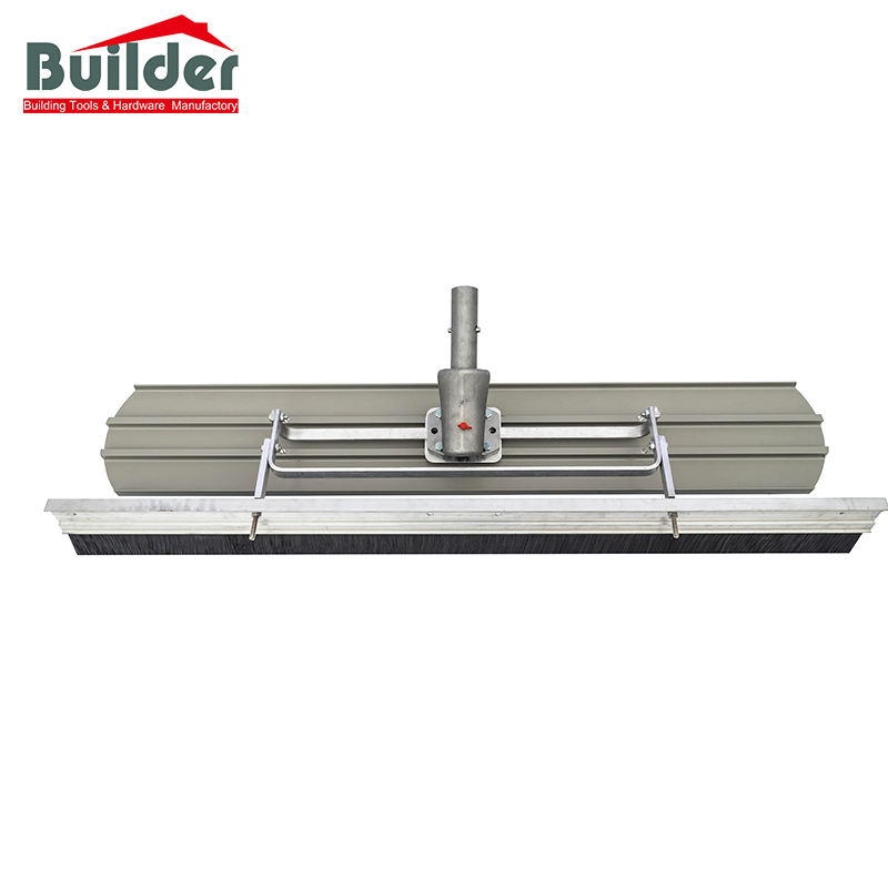Magnesium Bull Float with Broom Brush for Concrete Finishing