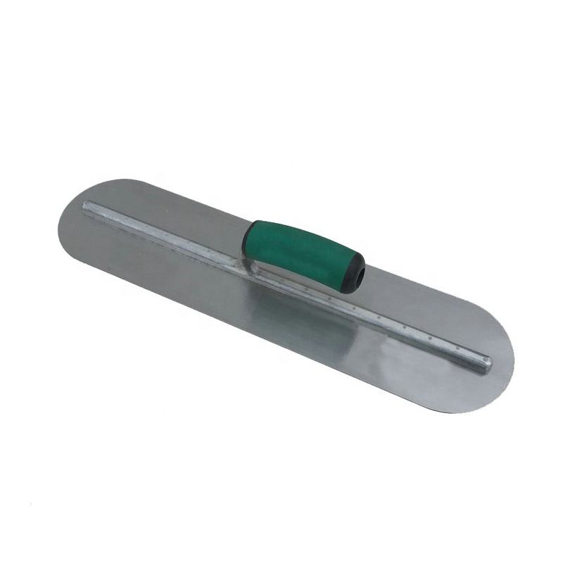 Builder Hand Tempered Concrete Finish Trowel with Rounded Ends