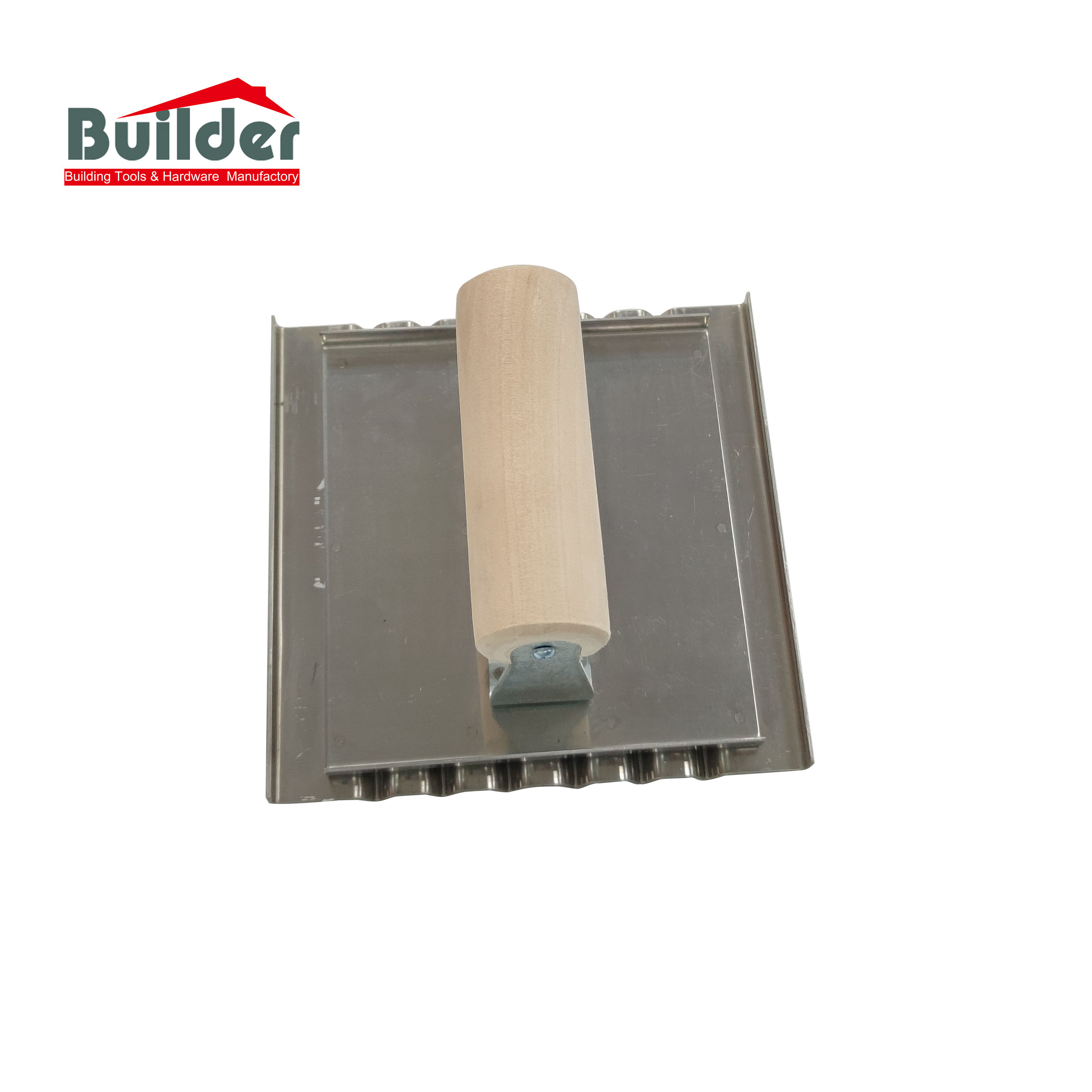 Builder Concrete Tool Safety Step Groover with Wood Handle