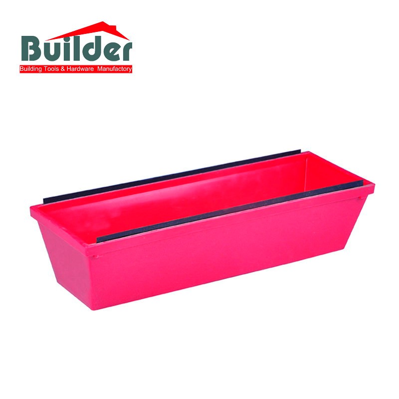 Builder 12-inch Drywall Plastic Mud Pan with Double Blade