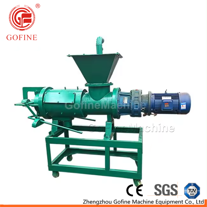 Gofine Agricultural Cow Dung Waste Screw Press Dehydrator