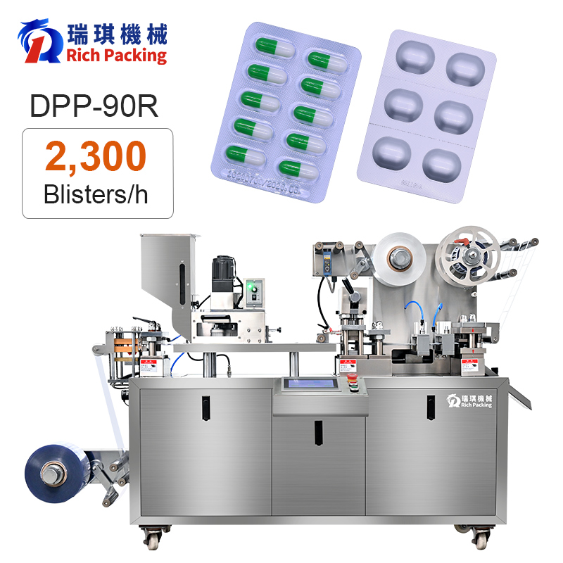 Automatic Mini Flat Plate Blister Packing Machine for Tablets and Capsules