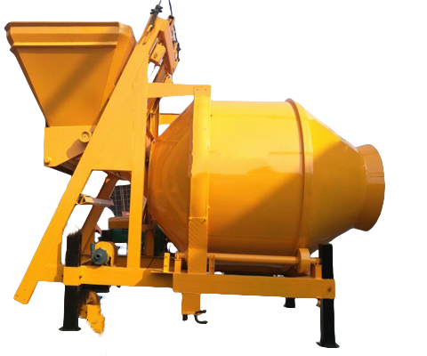 Trailer-mounted compact concrete mixing plant
