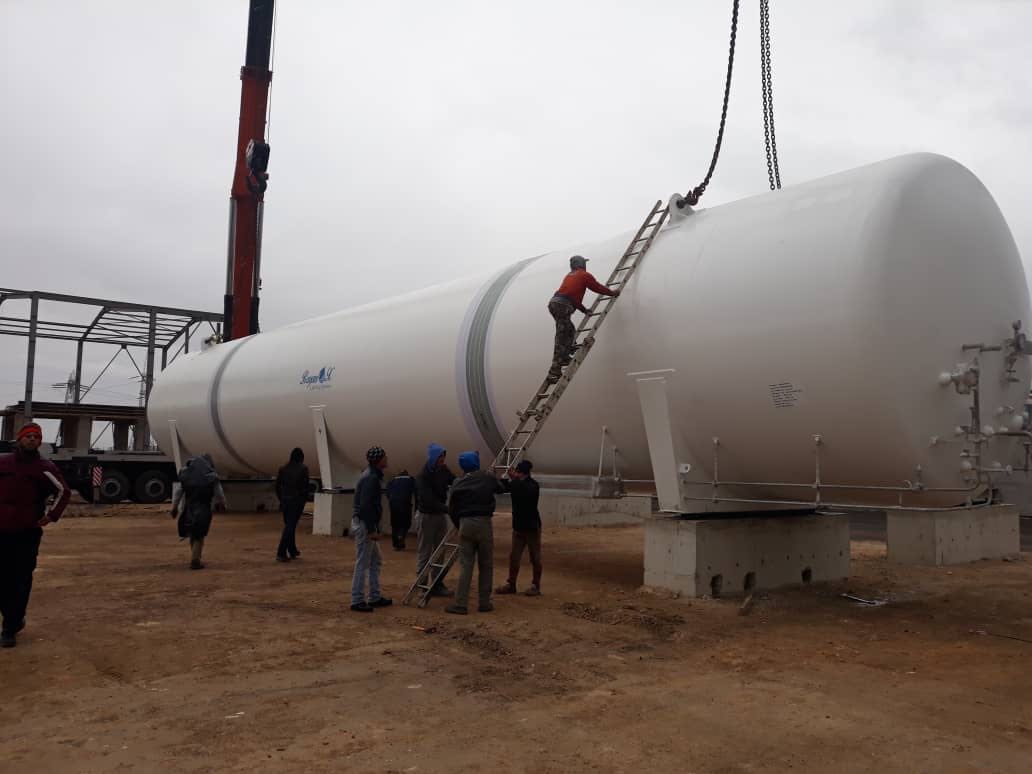 500m3 Vacuum Perlite Insulated Industrial Tank