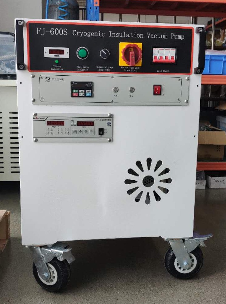 High Vacuum Pumping Unit for Cryogenic Containers