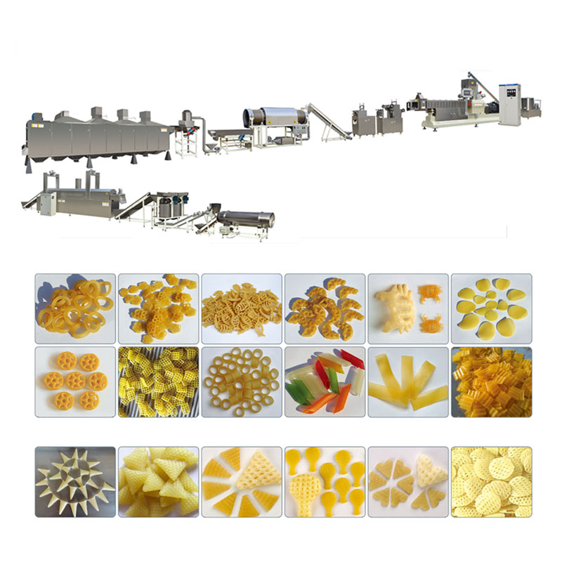 2D/3D Twice Extrusion Snack Making Equipment