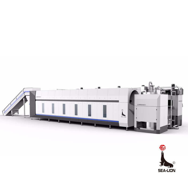 Tunnel Type Continuous Batch Washer System with Integrated Tumble Dryers