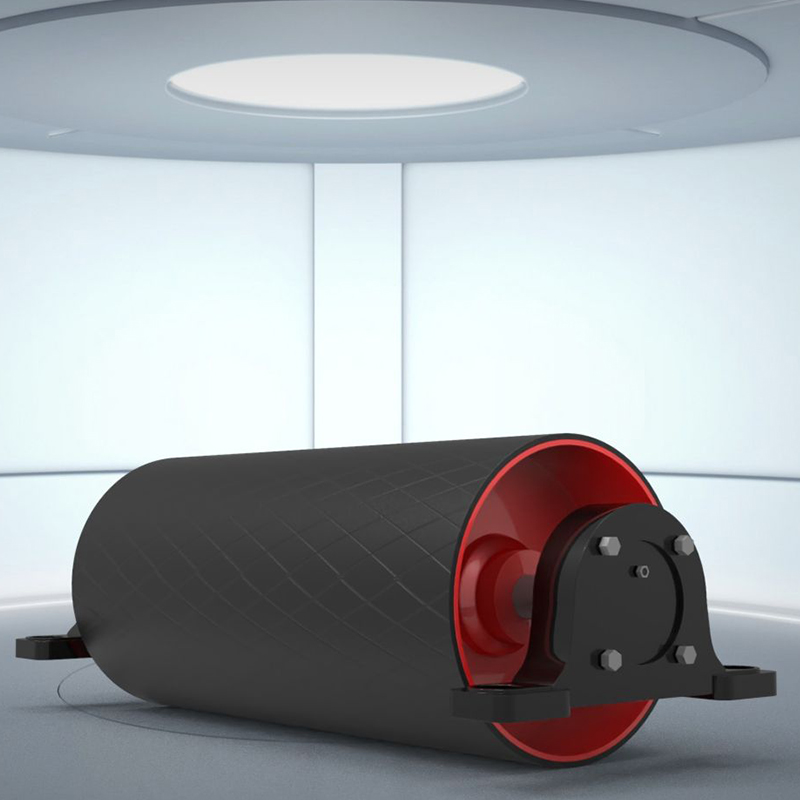 Belt Conveyor Drive Pulley with Rubber Lagging