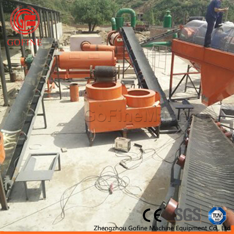 Gofine Compound Fertilizer Production Line with Wet Mixing Humic Acid Sludge Processing Plant