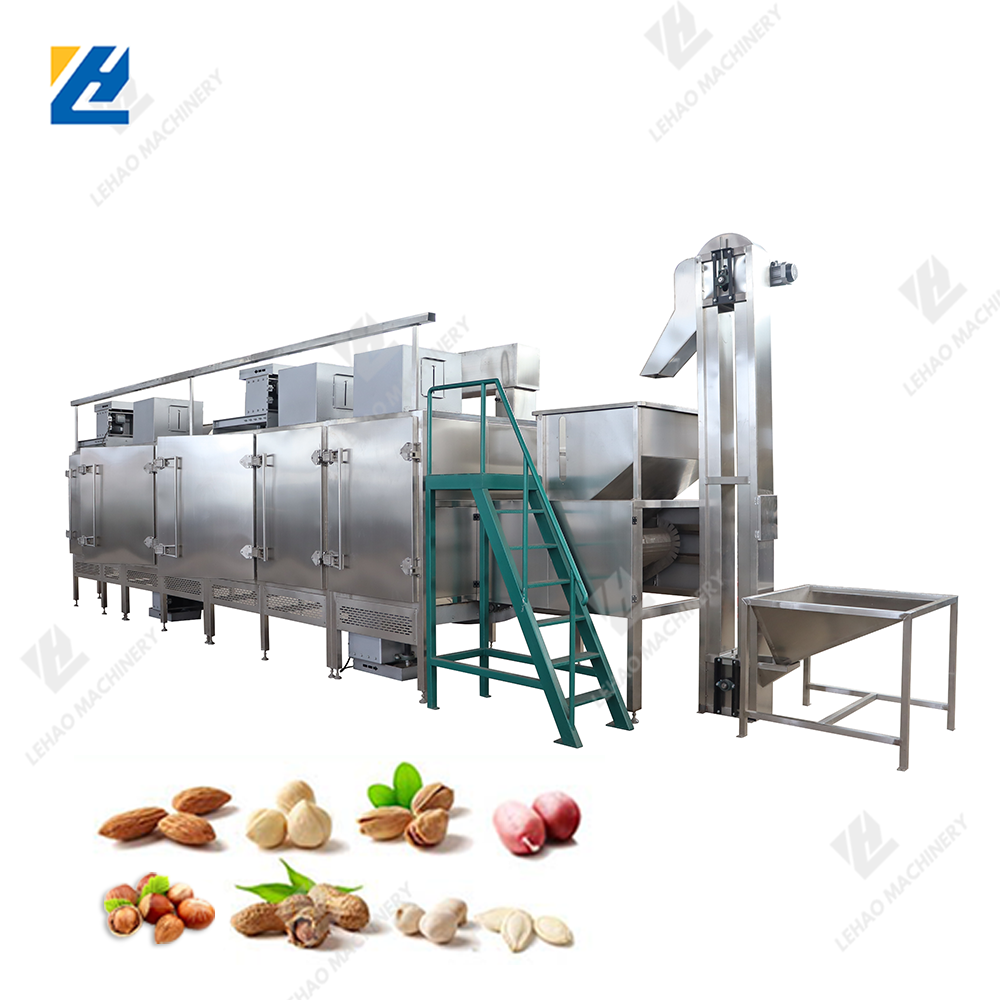 Nut Continuous Roasting Machine with Automatic Temperature Control