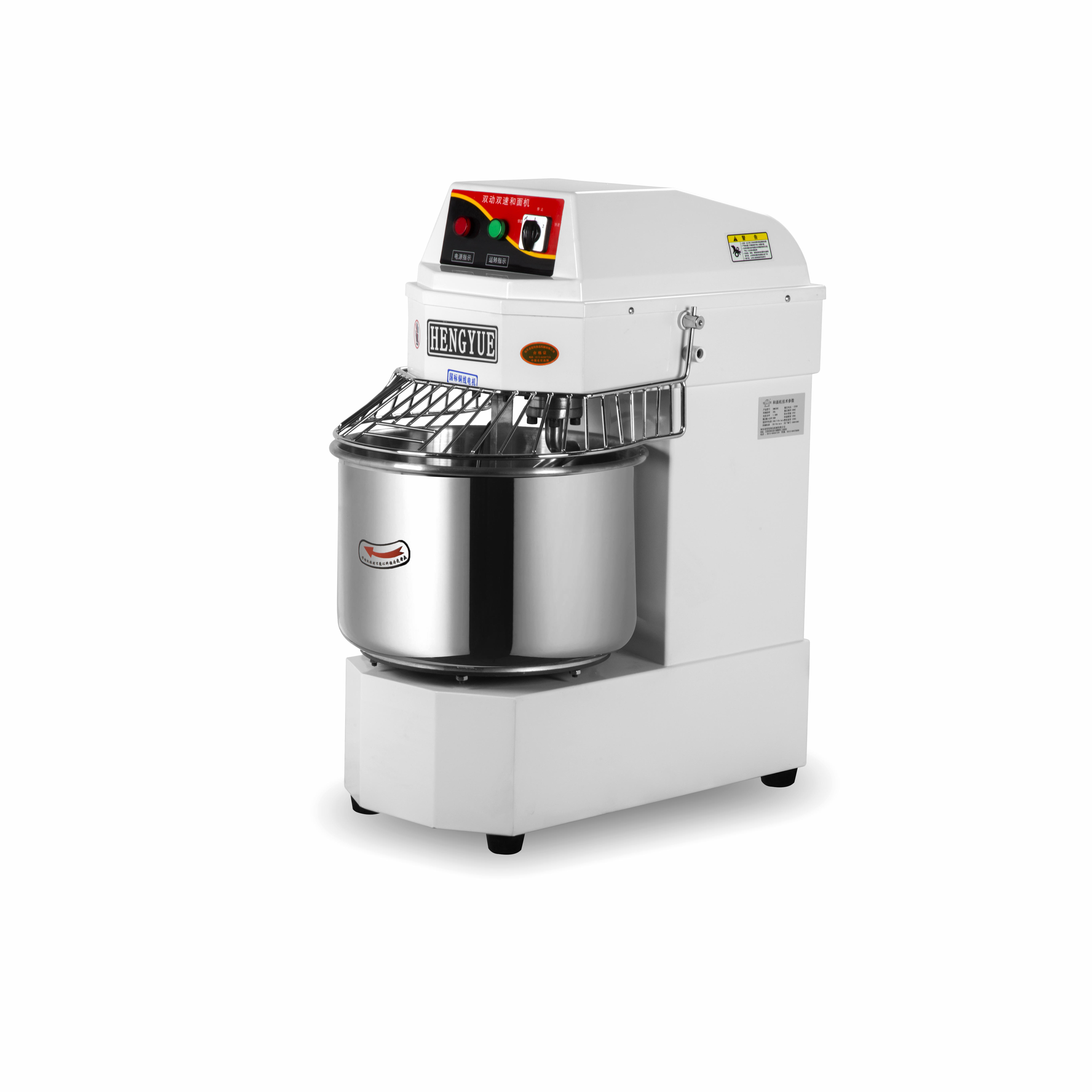 Spiral Mixer with Stainless Steel Parts and Safety Cover