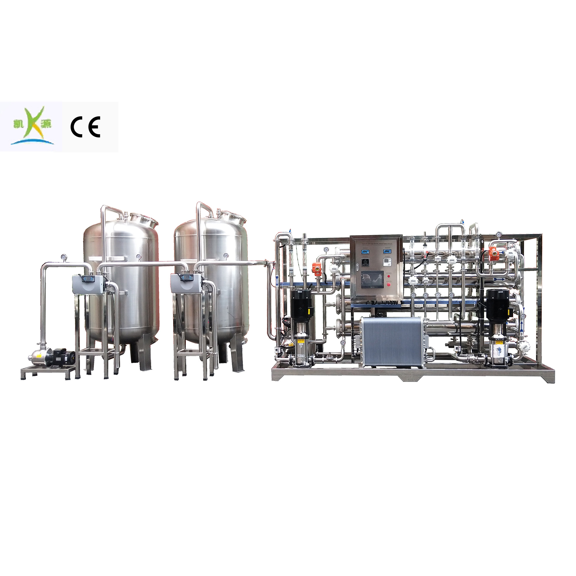 Kaiyuan Two Stage Reverse Osmosis System for Ultra Pure Water Purification