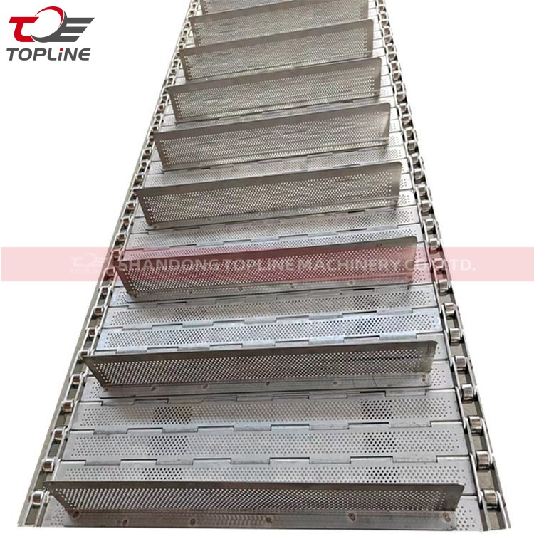 CE Sanitary 304 Stainless Steel Chain Plate Conveyor Belt for Food Processing