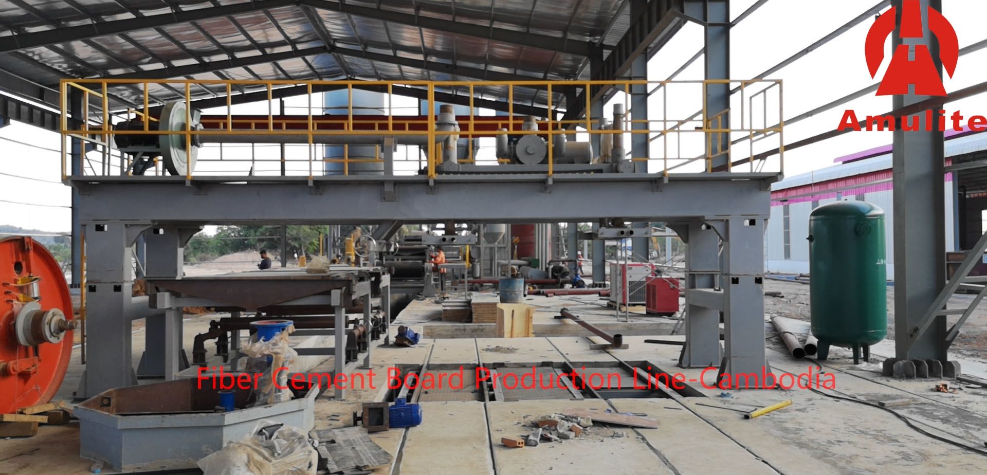 Amulite Corrugated Cement Tile Production Line