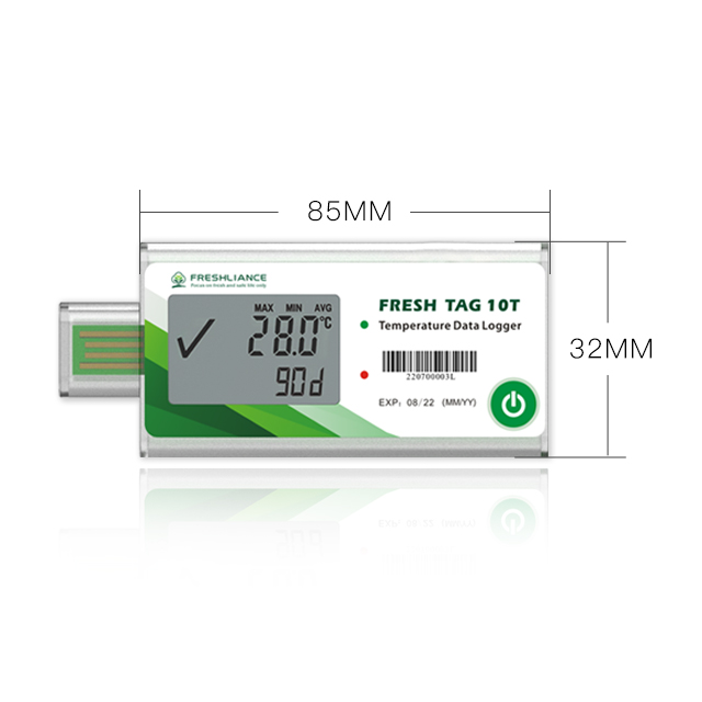 Fresh Tag 10T Single Use Temperature Data Logger