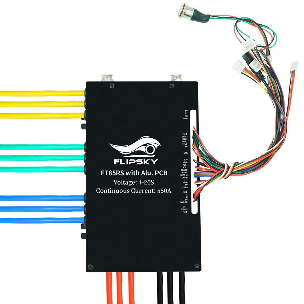 FlipSky FT85RS High Current Water-Cooled Electrically Adjustable 550A Integrated Switch