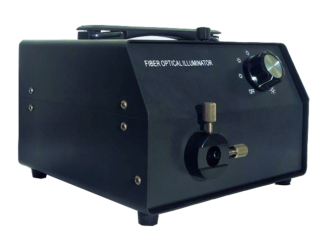 Microscope Light Source with Double Gooseneck Fiber Optic Cable