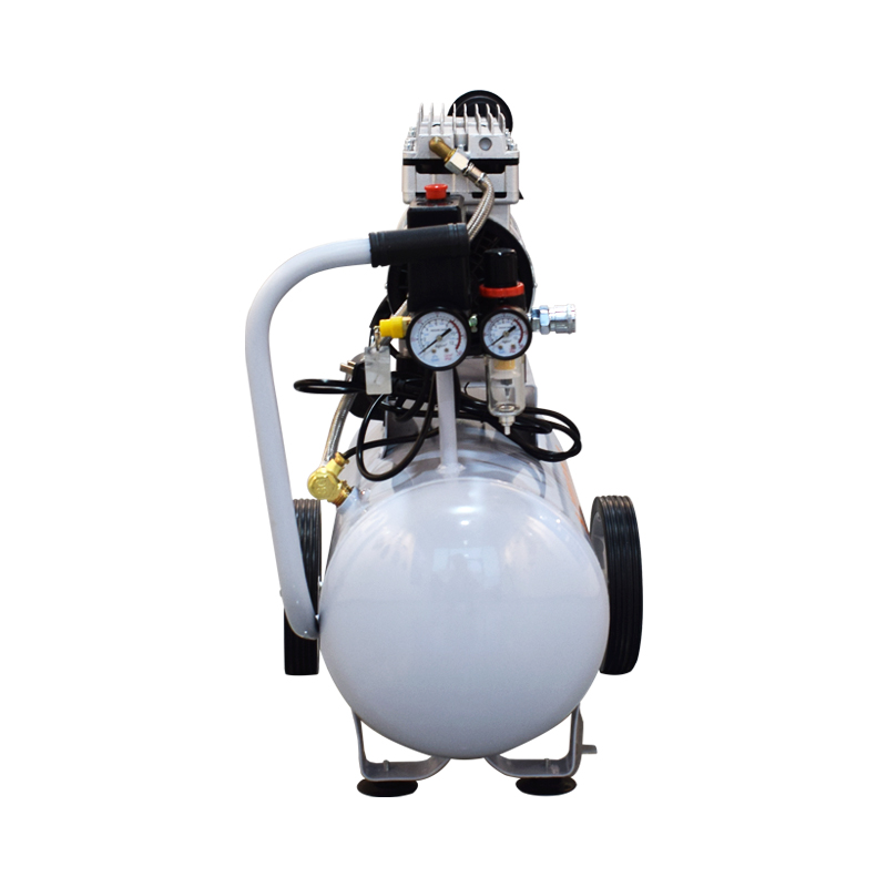 HDW-2002 750W 8bar Portable 24L Oil-Free Low-Noise Piston Air Compressor