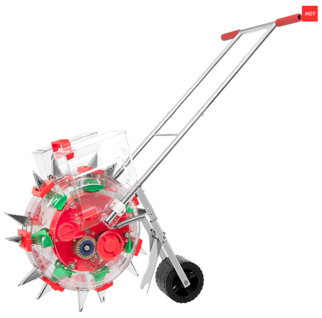 Seed Sowing Machine with Adjustable Depth and Replaceable Wheels