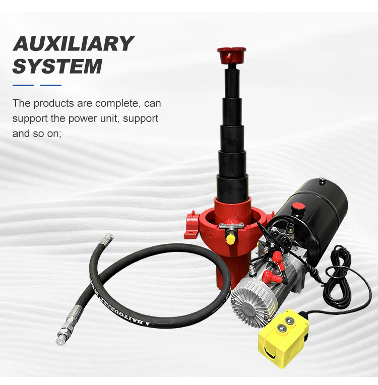 6-Stage Underbody Telescopic Cylinder for Trailers