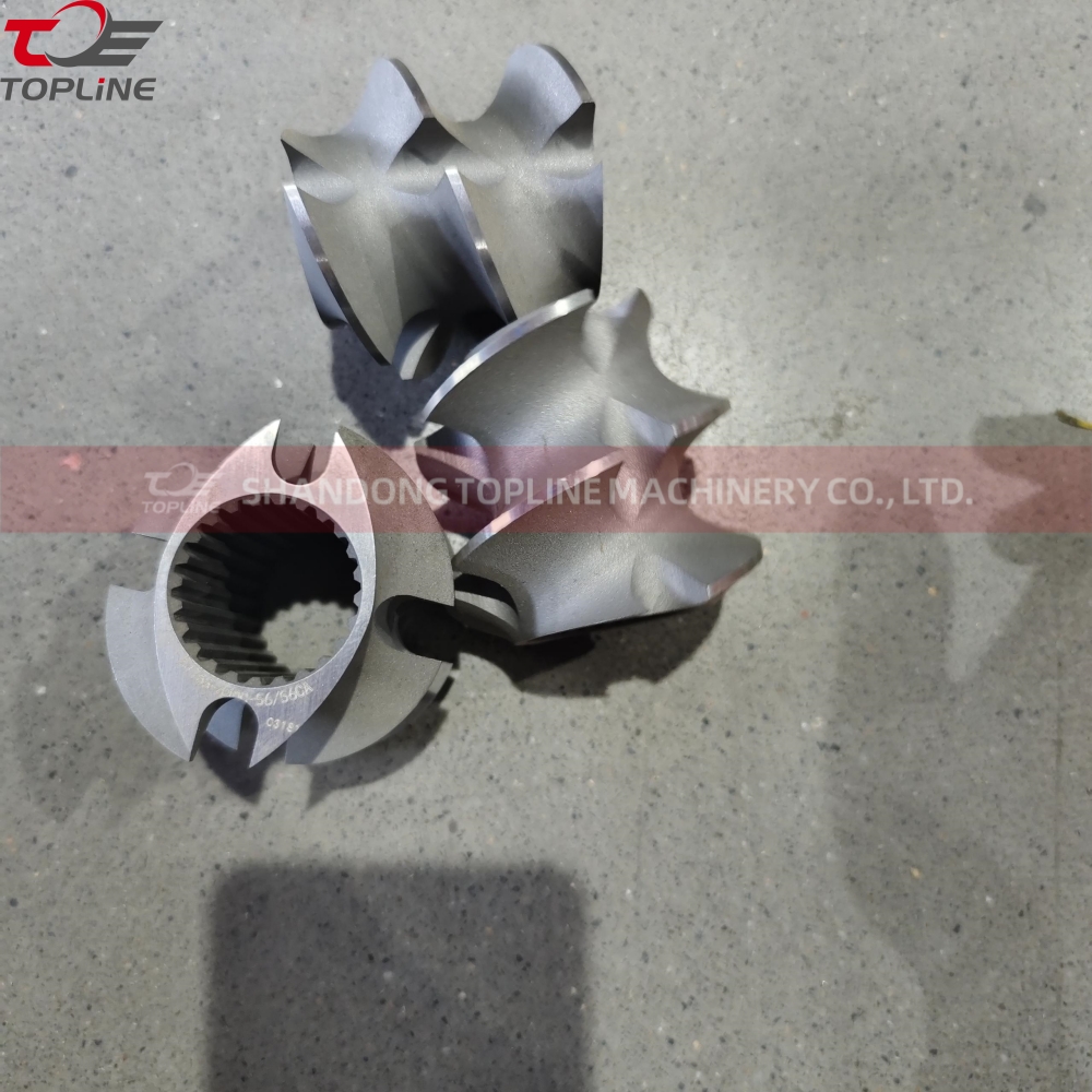 Custom Bimetallic Extruder Parts for Twin Screw Extruders
