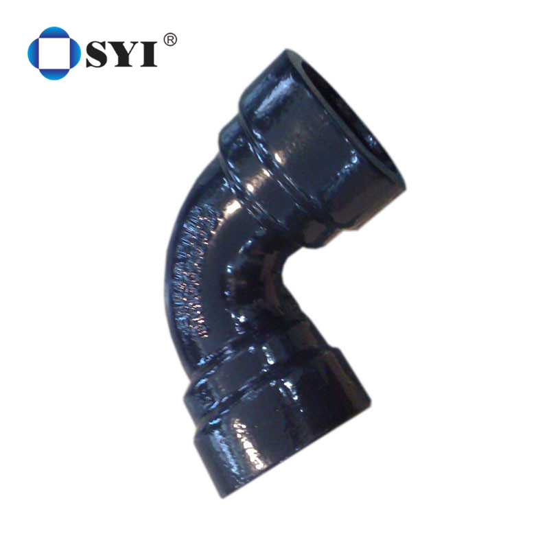 SYI 3" PE Coated Steel Pipe Fittings 90° Double Socket Bends