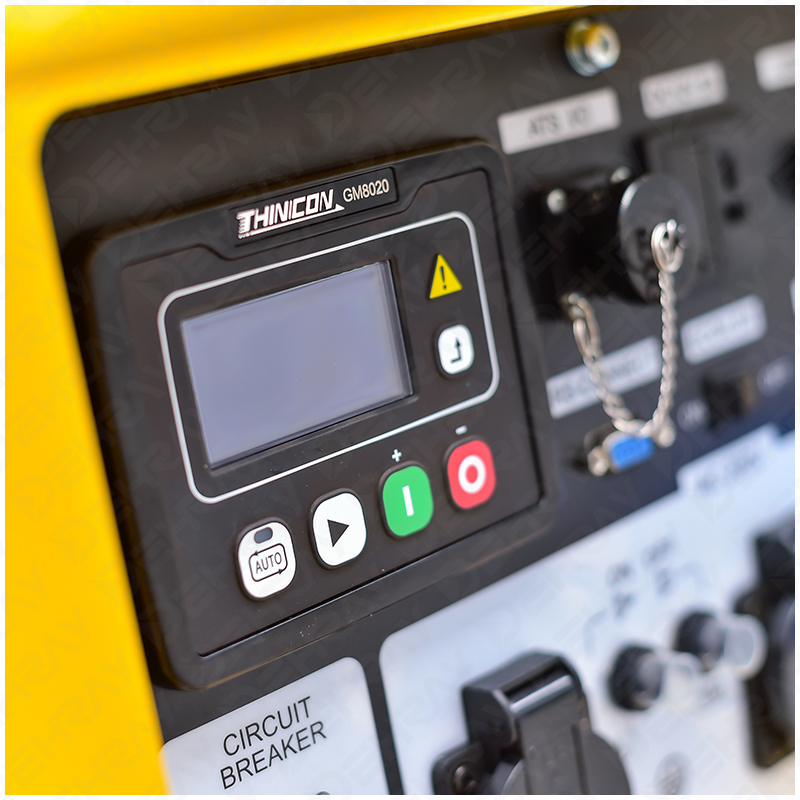 Inverter generator set with easy access maintenance panel